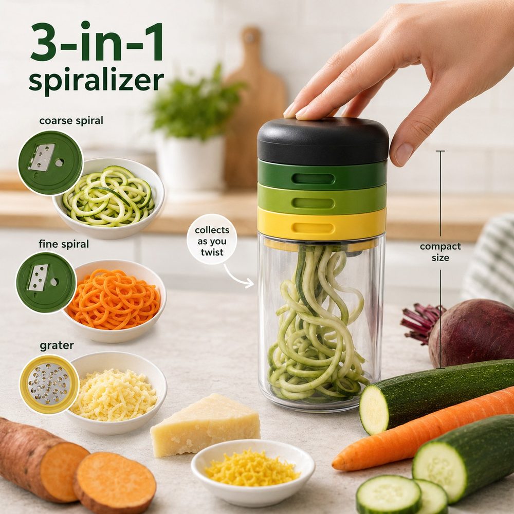 3-in-1 Spiralizer