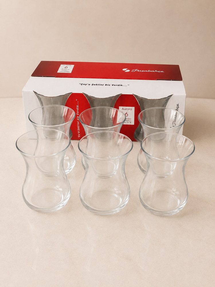 6pc Turkish Glasses (Aurora)