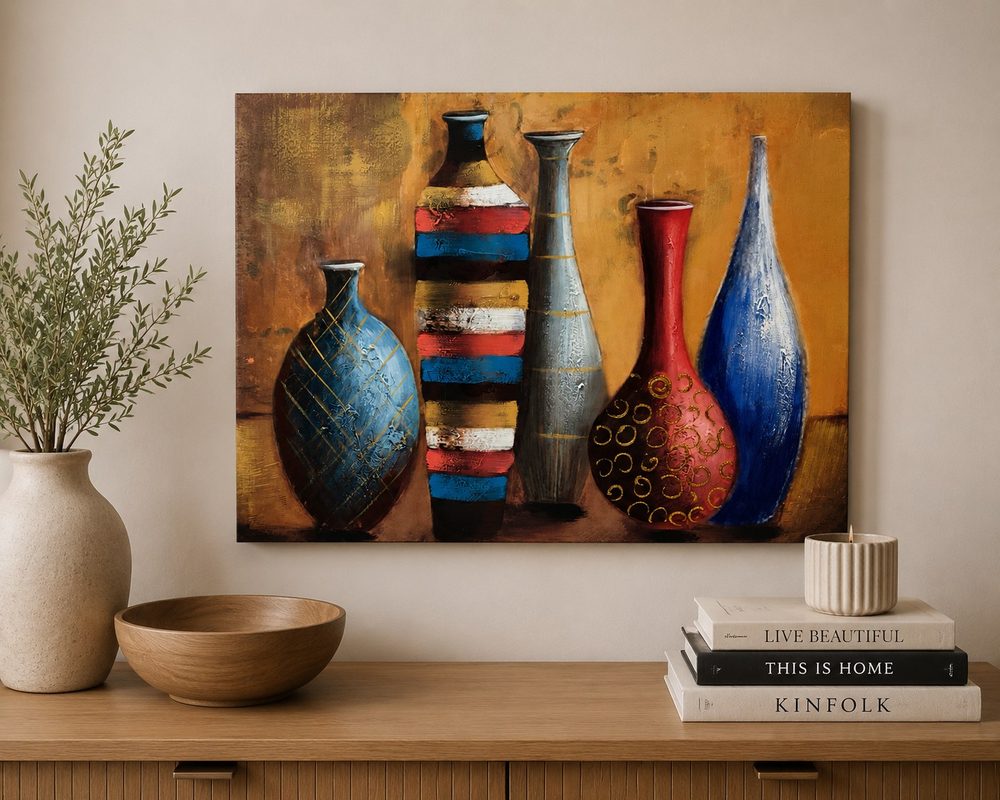 Multicolor Vases Decor Art (24″*31.5″)
