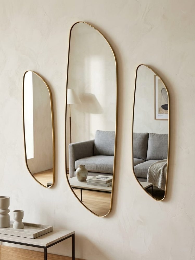 Organic Gold Mirror (3pc set)