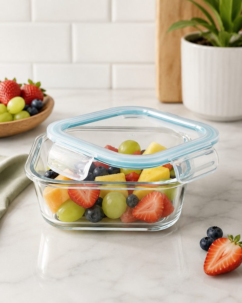 Square Glass Bowl (800ml)