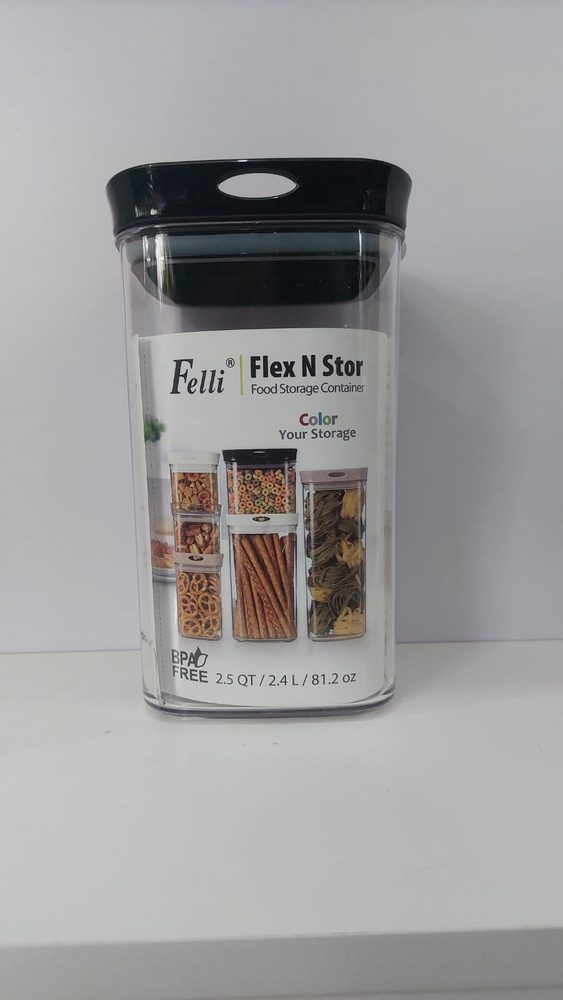 Storage Container (Felli Flex N Store, Black, 2.4L)