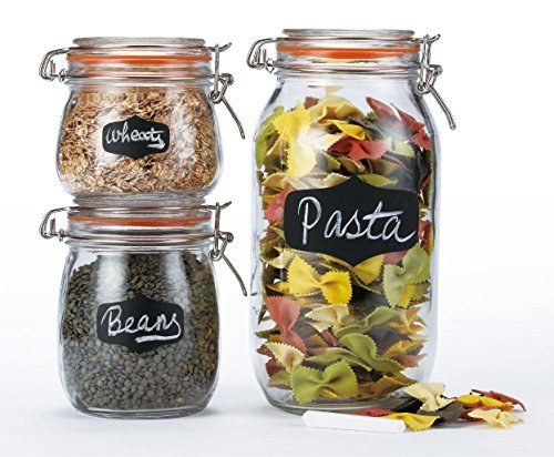 Storage Jar Set (EuroWare 3pc Set with Chalk Label)