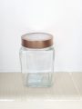 Storage Container (Clear/Rose Gold 800ml)