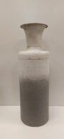 Grey & White Metal Vase